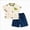 A79-White, variant on Toddler Boy Summer Athletic Clothes Sets Short Sleeve Crewneck T-Shirt & Shorts Set Casual Sport 2 Piece Outfit 6-12 Months 12-24 Months 2t 3t 4t 5t 6t 7t 8t 9t Children 5-6 Years