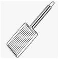 thumbnail image 6 of Stainless Steel Tomato Slicer,Multipurpose Kitchen Gadget With Ergonomic Handle, Effortless Uniform Slicing For Tomatoes Sausages Cheese Soft Foods,Easy To Clean,Handheld Cutter,3.14''X9.25''(Silver), 6 of 7