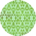 thumbnail image 1 of Ahgly Company Indoor Round Patterned Light Green Area Rugs, 4' Round, 1 of 1