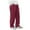 Red, variant on Pants for Women Wide Leg Pants Unisex Solid Color Drawstring Track Pants Cozy Corduroy Straight Leg Loungewear