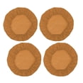thumbnail image 1 of 2/4 fundas elásticas para silla de comedor, fundas para asiento de silla de boda, cojines 4 piezas dorado, 1 of 2