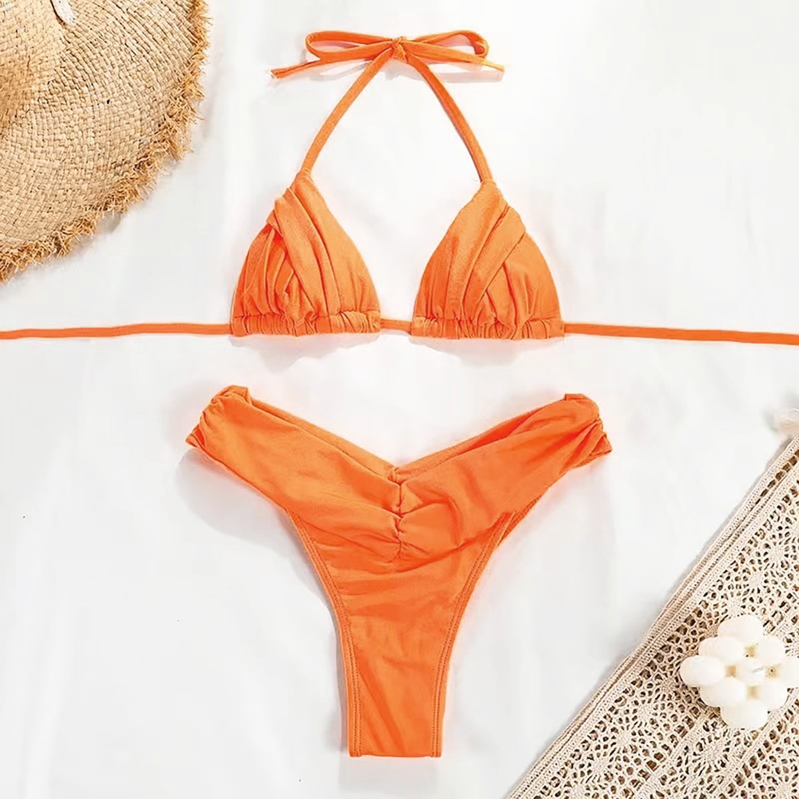 Sngxgn Bikini Set for Women Two Piece Swimsuits Cut Out High