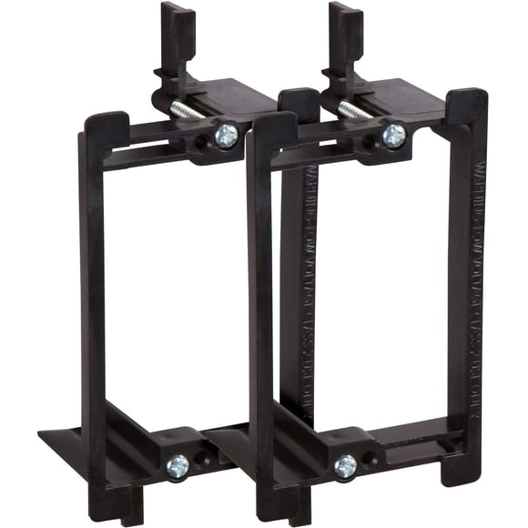 Buyer's Point Support de Montage à Basse Tension à Gang Unique [Listré UL] pour Fils Téléphoniques, Câbles Réseaux, HDMI, Coaxiaux, Câbles de Haut-Parleur 1 Gang Lot de 2