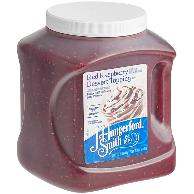 J. Hungerford Smith Raspberry Dessert Topping 115 oz. - 3/Case