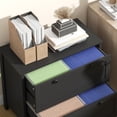 thumbnail image 4 of Office Desks File Cabinet,2 Drawer Filing Cabinet with Adjustable Hanging Bar,For Home and Office,Wooden Office Desks, 4 of 7