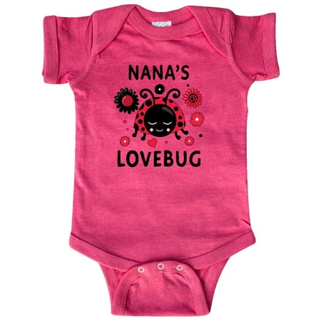 

Inktastic Valentine s Day Nana s Lovebug Gift Baby Boy or Baby Girl Bodysuit