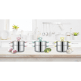 thumbnail image 3 of CONCORD 3 Quart Stainless Steel 3 Piece Steamer Cookware Set (Dandelion), 3 of 3