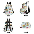 thumbnail image 4 of FORMRS Mini Backpack Purse for Women Travel Daypack Casual Shoulder Bag, Bubbles Hamburger, 4 of 7