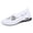White, variant on Rokment Womens Butterfly Embroidered Ortho Walking Shoes Ethnic Retro Casual Knit Comfortable Arch Support Platform Wedge Slip on Driving Nursing Loafers Tennis Non Slip Work Sneakers Black Size 6