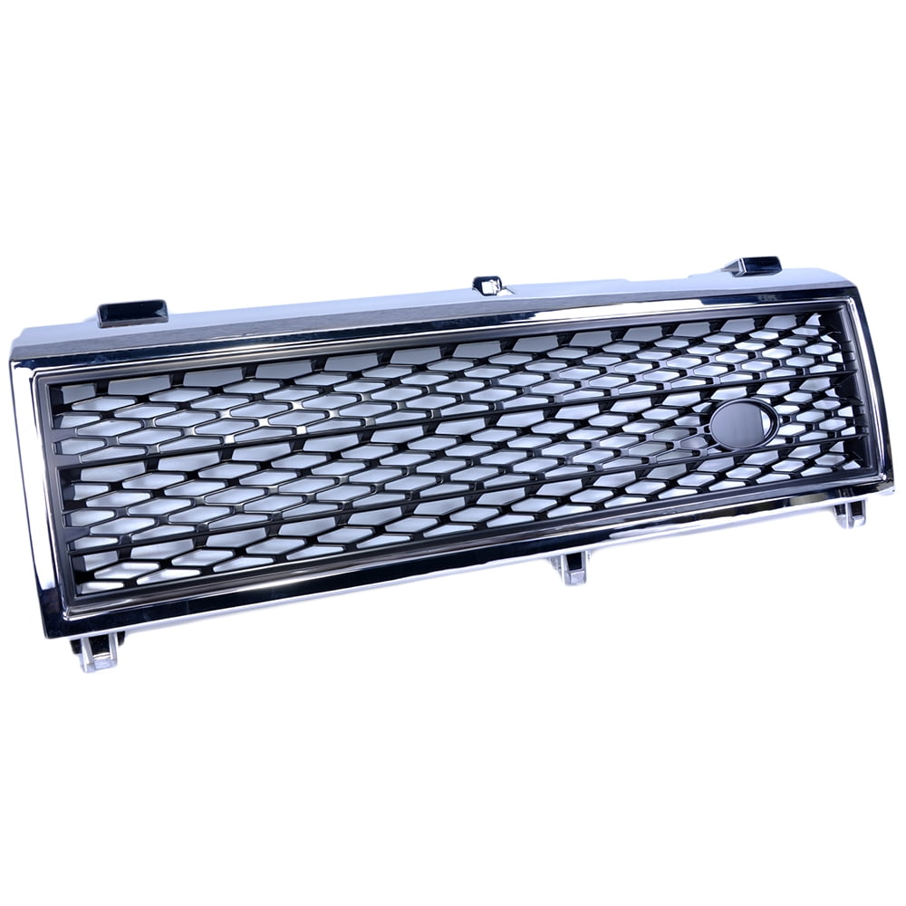 Buy FOR 06-09 RANGE ROVER HSE L322 CHROME BUMPER HOOD BLACK SQUARE SPORT GRILL COVER In Rowland - Foto 9