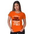 thumbnail image 4 of In Case of Zombie Outbreak Eat Candy Womens Slim Fit Graphic Tee Brisco Brands S, 4 of 5