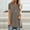 Khaki, variant on WTXUE Flowy Tops for Women Womens Short Sleeve Tops Women Fashion Plus Size Round Neck Short Sleeved Long T-Shirt Blouse Cowl Neck Tops for Women Plus Size Tops Loose Fitting Tops for Women Black L