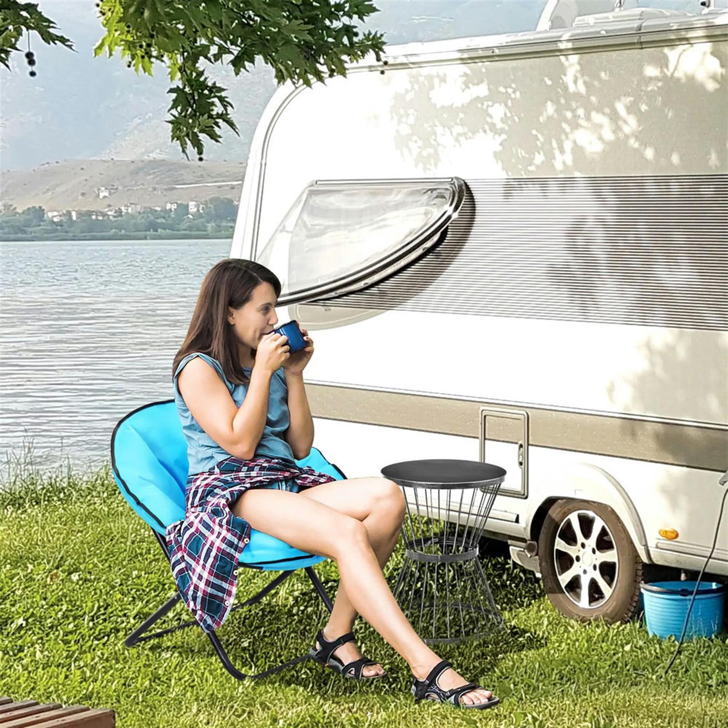 Demi Bonn 15" Steel Outdoor Side Table, Hourglass Design End Table for Patio & Indoor Use, Garden Accent Table, Black