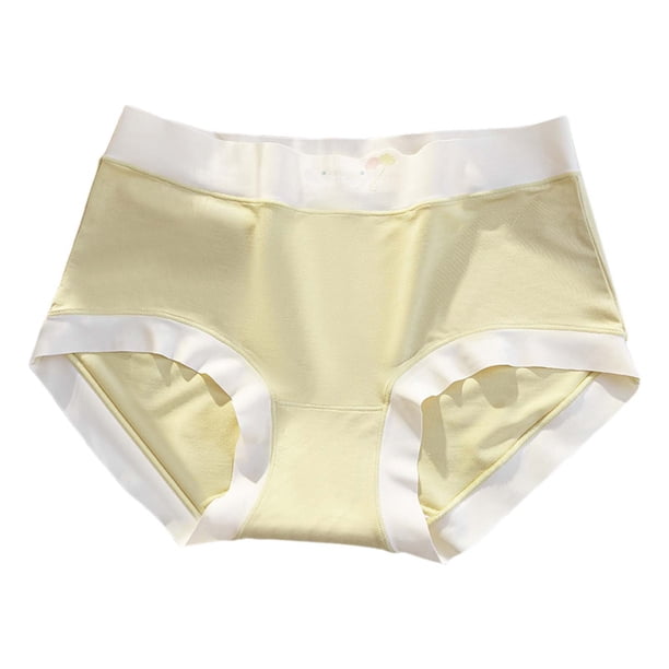 Ropa interior sin costuras con entrepierna de seda para mujer, talle medio: transpirable, sin líneas visibles, tallas L-XXL