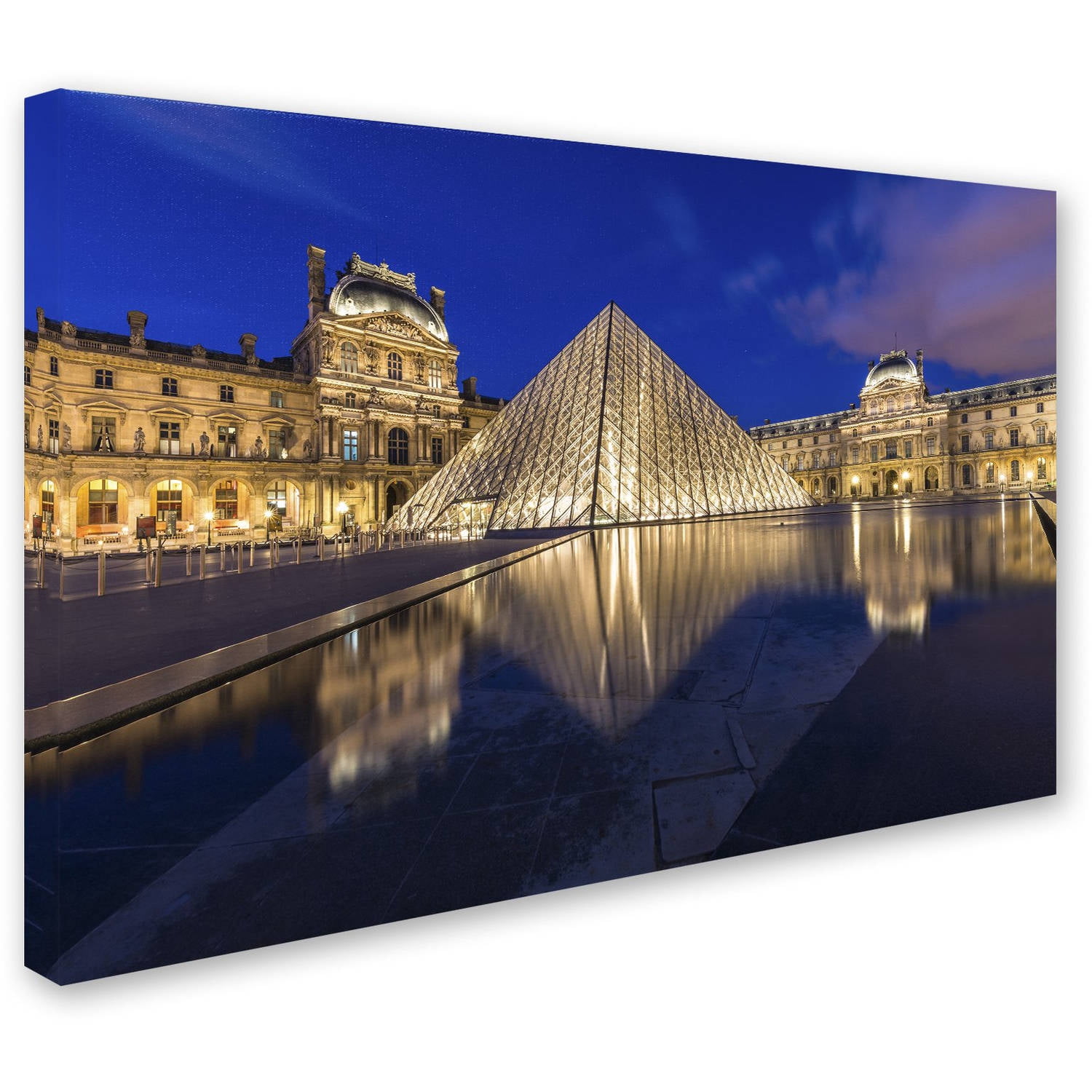 Trademark Fine Art "Golden Hour in the Louvre" Canvas Art by Mathieu Rivrin
