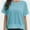 Blue, variant on T-Shirts for Women Crew neck Short Sleeve Casual Summer Tops Lightweight Loose Blouse
