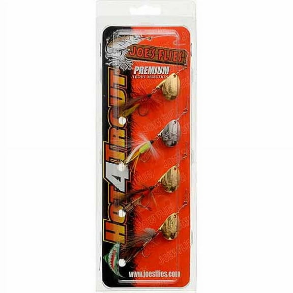 Joe's Flies Inline Spinner Poacher-Pak, 4-Pack