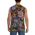 thumbnail image 4 of Fotbe Men's Vintage Floral Print Men's Sleeveless Muscle Tank Tops Casual T-Shirts for Gym Workout Beach-XX-Large, 4 of 8