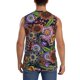 thumbnail image 4 of Fotbe Vintage Floral Men's Camiseta sin Mangas Estampada para Hombres, Playera Casual para Gimnasio, Entrenamiento, Playa-Small, 4 of 7