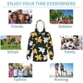 thumbnail image 5 of Lsque Lilies Flowers Patten Youth Hoodie Sweatshirt Pullover with Kangaroo Pocket Boys and Girls Hoodie Warm Hoodie for Kids-X-Large, 5 of 6