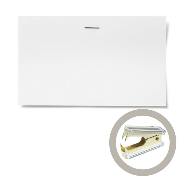 GOOHOCHY  Hand Held Staple Puller Labor-saving Stapler Remover Office Golden