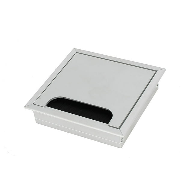 Computer Desk Aluminum Square Shape Grommet Wire Cable Hole Cover