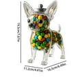 thumbnail image 2 of Cute Chihuahua Shaped Candy Jar, Airtight Kitchen Canister, Pet Lover Gift, Large Glass Food Storage Container with Lid for Dog Treats, Coffee Pods, Decorative and Functional Countertop Jar, 2 of 8
