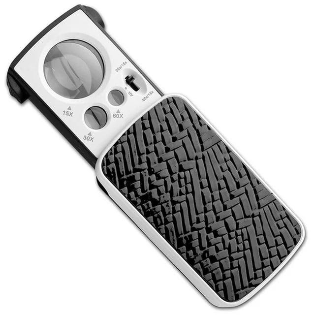 30X/60X/90X Pocket Magnifier - ABS, with LED Light & Blacklight, Portable, for Jewellery, Diamonds, Gems, Rocks