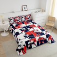 thumbnail image 4 of Erosebridal Ice Hockey Player Patchwork Bedding King Comforter Set, Sports Down Comforter, Reversible 3-Piece, 4 of 7