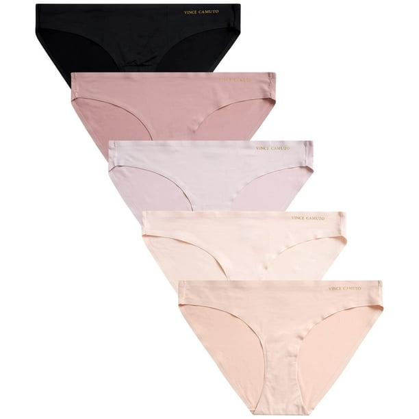 Ropa interior de bikini Vince Camuto Ultra Soft, paquete de 5, para mujer, XL