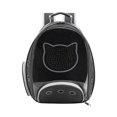 thumbnail image 1 of Mochila para gatos Mochila de viaje con diseño de apertura frontal para uso en exteriores (negro), 1 of 5