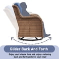 thumbnail image 6 of Bellefurn Outdoor Swivel Rocker Chairs Set of 2,Patio Wicker Swivel Glider Chairs Patio Rocking Chairs with Side Table Patio Furniture Set for Porch Deck Backyard Garden, 6 of 8