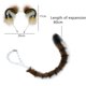 thumbnail image 2 of Fox Wolf Bear Tiger Monkey Cat Dog Ears Diadema Hairband Hair Clips Halloween Costume Party Accesorios MFZFUKR BST2000040-2, 2 of 5