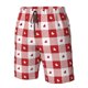thumbnail image 4 of Balery Plaid Heart Traje de Baño Estilo Hawaiano para Hombre, Shorts de Secado Rápido con Bolsillos-Large, 4 of 6