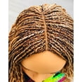 thumbnail image 4 of 2Chique Boutique Women's Gold Mix Micro Braided Synthetic Wig, Deep Wave 36 Inches, 4 of 5