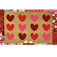thumbnail image 1 of Valentine's Day Welcome Floor Mat for Holiday Decorations Non- Indoor Outdoor Polyester Entryway Rug with Heart Design, 1 of 3