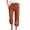 Multicolor#3, variant on Yuanlook Casual Cropped Pants for Women, Cotton Linen Elastic Drawstring Waist with Dandelion Print, Everyday Wear Trousers, S-XXXL