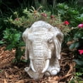 thumbnail image 3 of Homestyles Antique White Elephant Muggly Mascot Animal Statue Planter Pot, 3 of 5