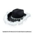 thumbnail image 5 of Weflink Eye-catching Bride Hat Heavy Duty Crystal Rhinestones Cowboy Hats for Live Show, 5 of 6