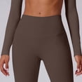 thumbnail image 4 of Haivin Women's High Waist Flare Leg Yoga Pants with Tummy Control and Brushed Interior, Outdoor Sports for Gym, Running, and Daily Use, 4 of 9