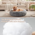thumbnail image 3 of Cama para perro BedStill 91 cm tipo donut calmante, grande, gris oscuro, 3 of 7