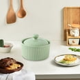 thumbnail image 4 of CUITING Bol à Soupe Ramen Bol Ramequin Rond Plat de Four Tasses Rôtissoire Poêle avec Couvercle Bol Multifonction en Porcelaine, 4 of 5