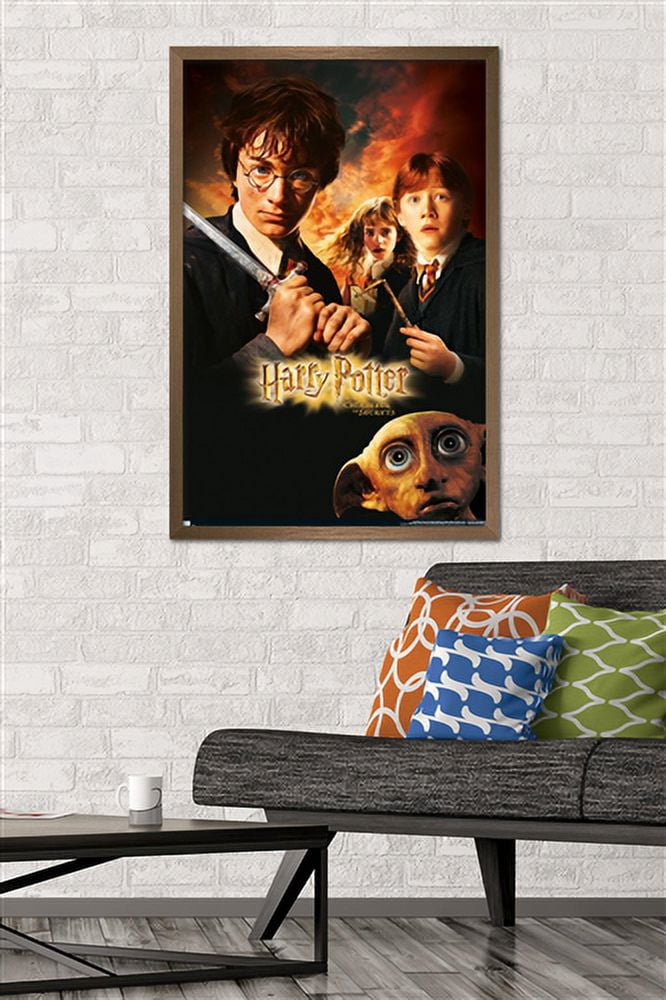 Harry Potter and the Chamber of Secrets - Sword One Sheet Wall Poster, 22.375" x 34", Framed