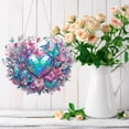 thumbnail image 2 of NEW HABIITS DIY Diamond Pendant, Diamond Art Painting Love Creative Design Pvc Home Decoration Pendant (Double-Sided Pattern, Single-Sided Diamond)-Butterfly Flowers2, 2 of 11