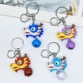thumbnail image 4 of Tnobhg Cartoon Dragon Head Shape Keychain Stainless Bell Decor Exquisite Car Keys Storage Women Shoulder Bag Decoration Pendant New Year Festive Keyring, 4 of 7