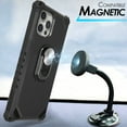 thumbnail image 3 of Tri-Shield 2.0 Compatible with iPhone 12 Pro Max 6.7" Rugged Case, Cool Ventilation with Removable Ring Kickstand for Magnetic car mount,Open Port Ready Bike Mount -Black, 3 of 5
