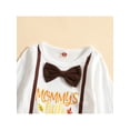 thumbnail image 5 of hirigin Baby Boys Thanksgiving 3 Pieces Outfit, Letter Print Long Sleeve Romper + Turkey Print Long Pants + Hat Set, 5 of 9
