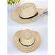 thumbnail image 5 of Sombrero de Vaquero Unisex Zulema Visor de Viaje de Verano Beige, 5 of 7