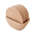 thumbnail image 1 of Destyer 6piece Porta Vasos Para Desktop Size Absorbent Coasters Set Of 6 Coaster For Desk At Work Posavasos brown, 1 of 6