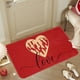 thumbnail image 1 of Felpudos de entrada con temática de San Valentín, absorbentes, para baño, ducha, sala de estar y baño, ideales para decorar el día de San Valentín, de poliéster., 1 of 6